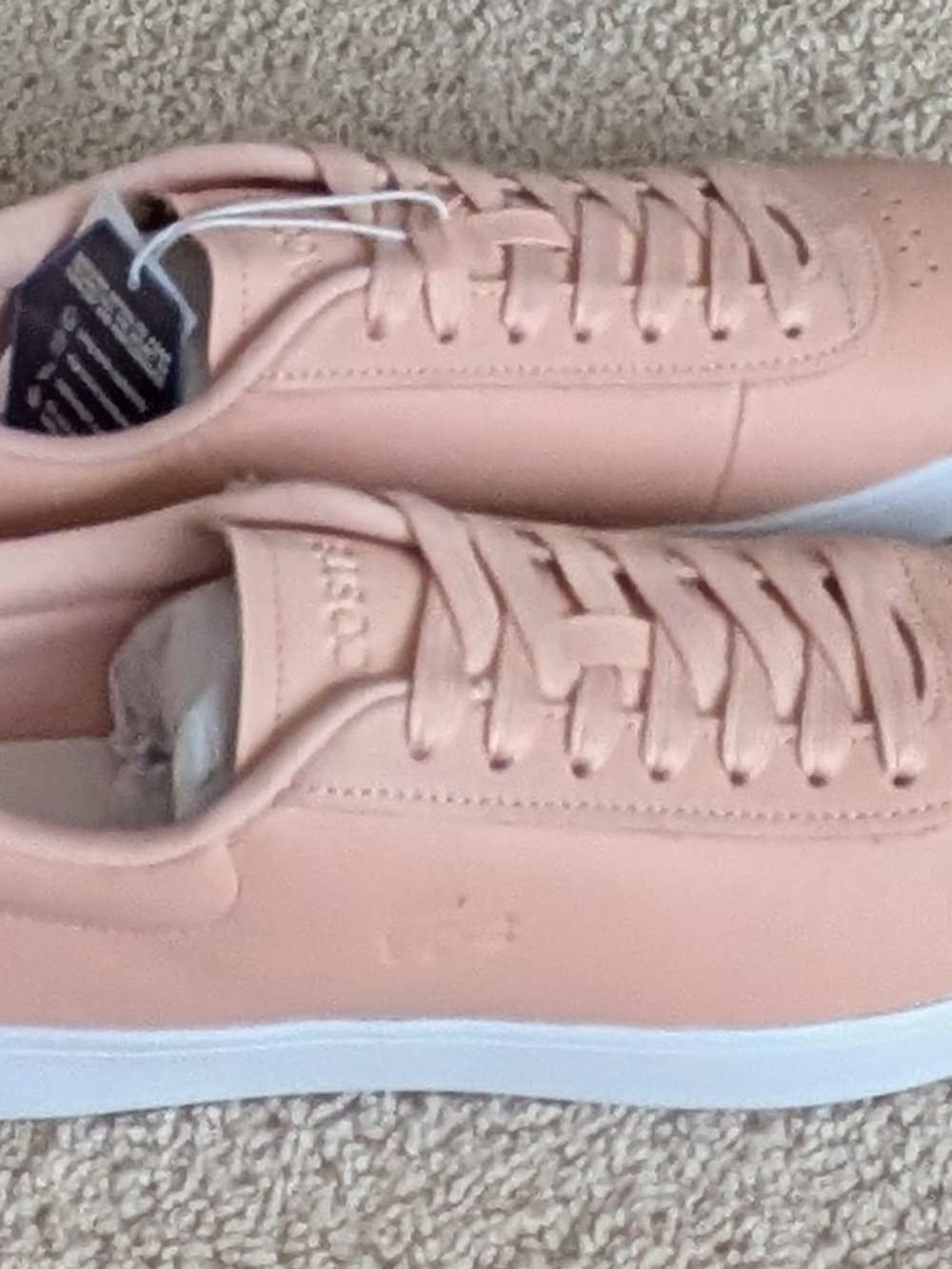Lacoste Baseshot Evo Women's neakers Pink/ White. 10M New With Box - Picture 2 of 6